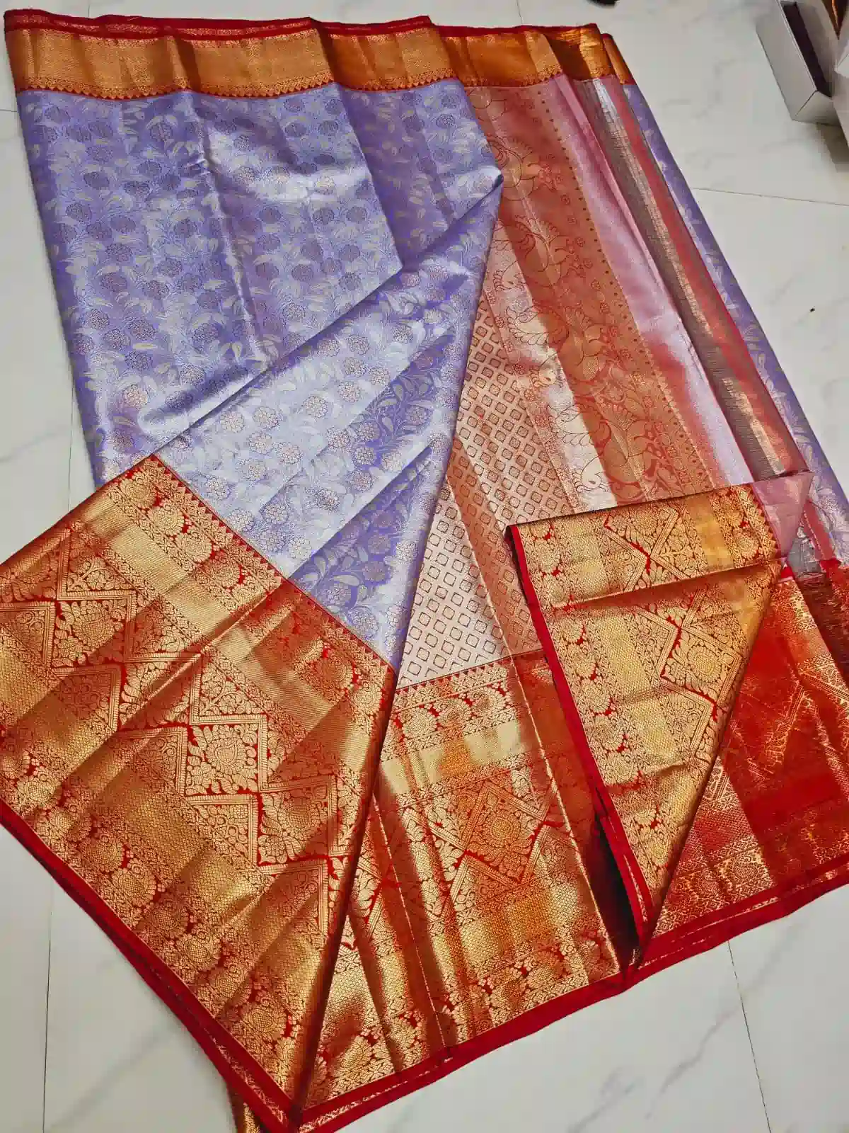 Kanchipuram semi tissue silk sarees
